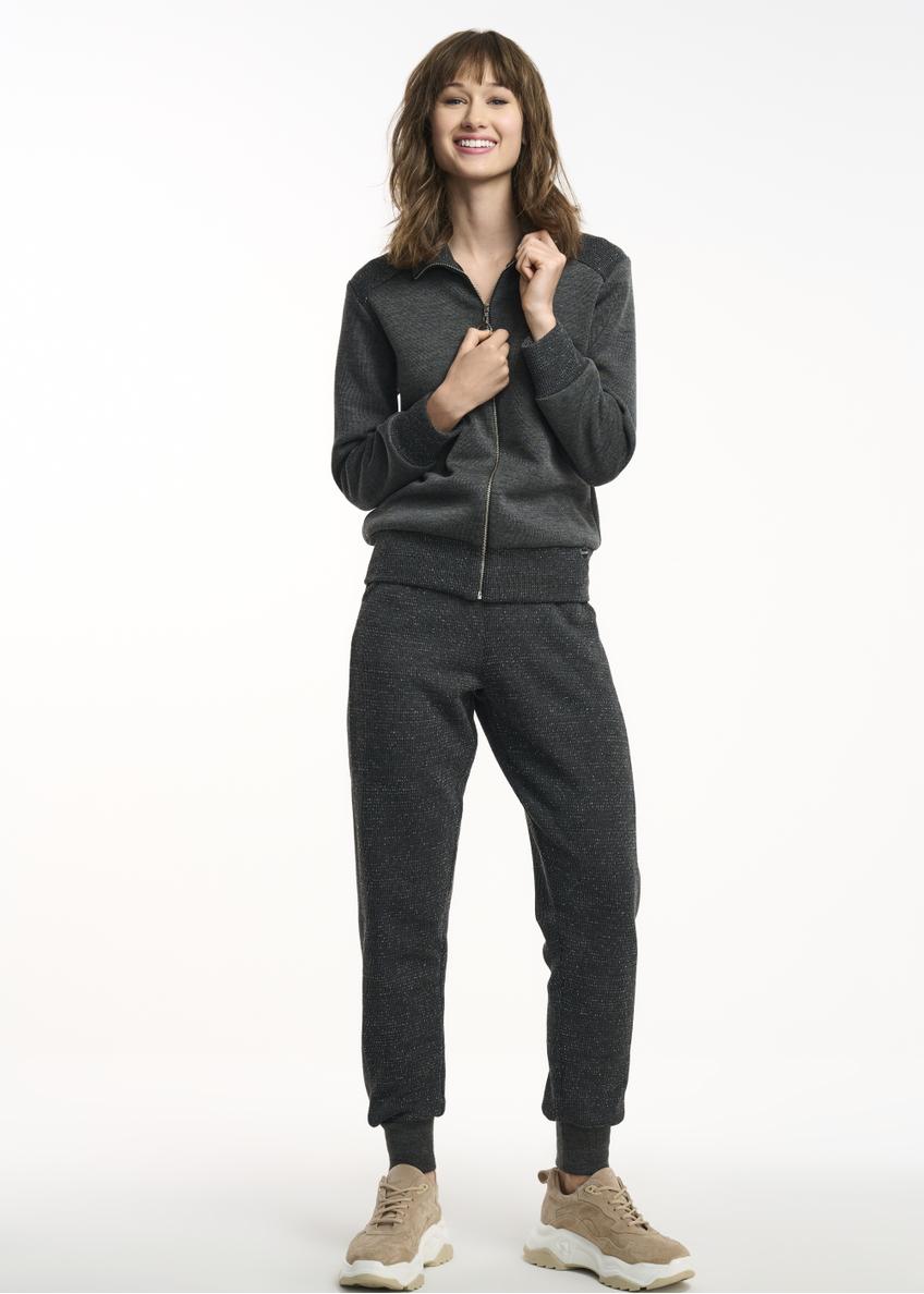 Women's unbuttoned hoodless sweatshirt BLZDT-0078-96(Z22)