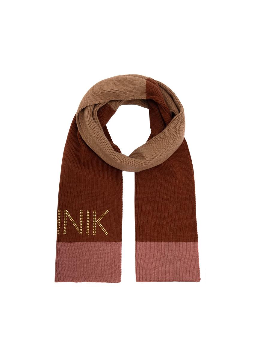 Women's winter scarf in camel color SZADT-0183-24(Z24)