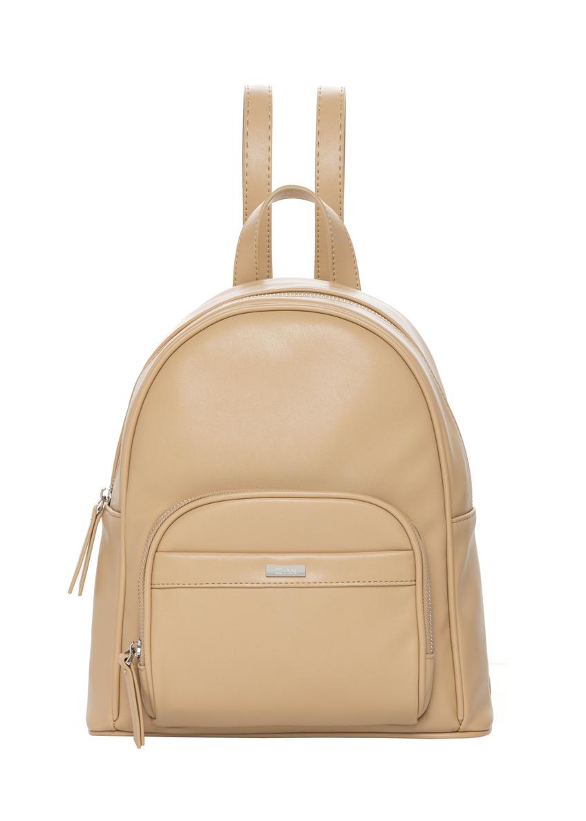 Beige women's backpack TOREC-1263-1B(Z26)