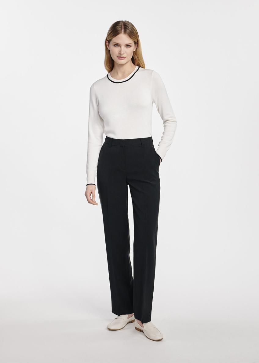 Black elegant women's trousers SPODT-0106-98(W25)-01