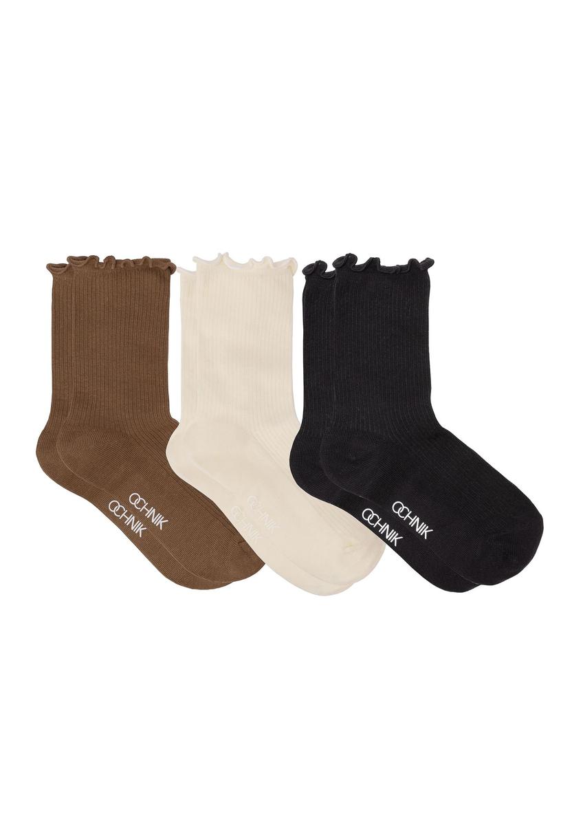 Set of basic women's socks ZESDT-0026-15(Z23)-01
