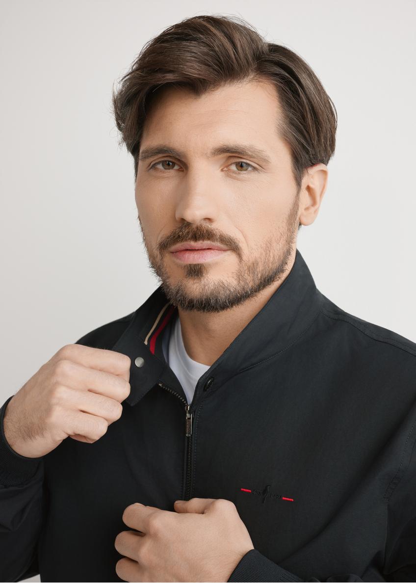 Black lightweight men's transition jacket KURMT-0370-99(W25)