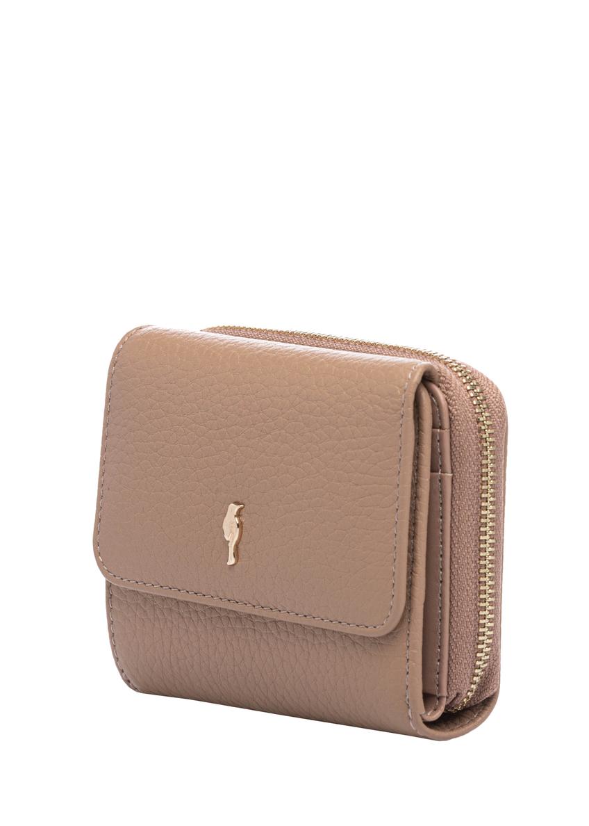 Small pink leather women's wallet PORES-0802H-5D(W26)