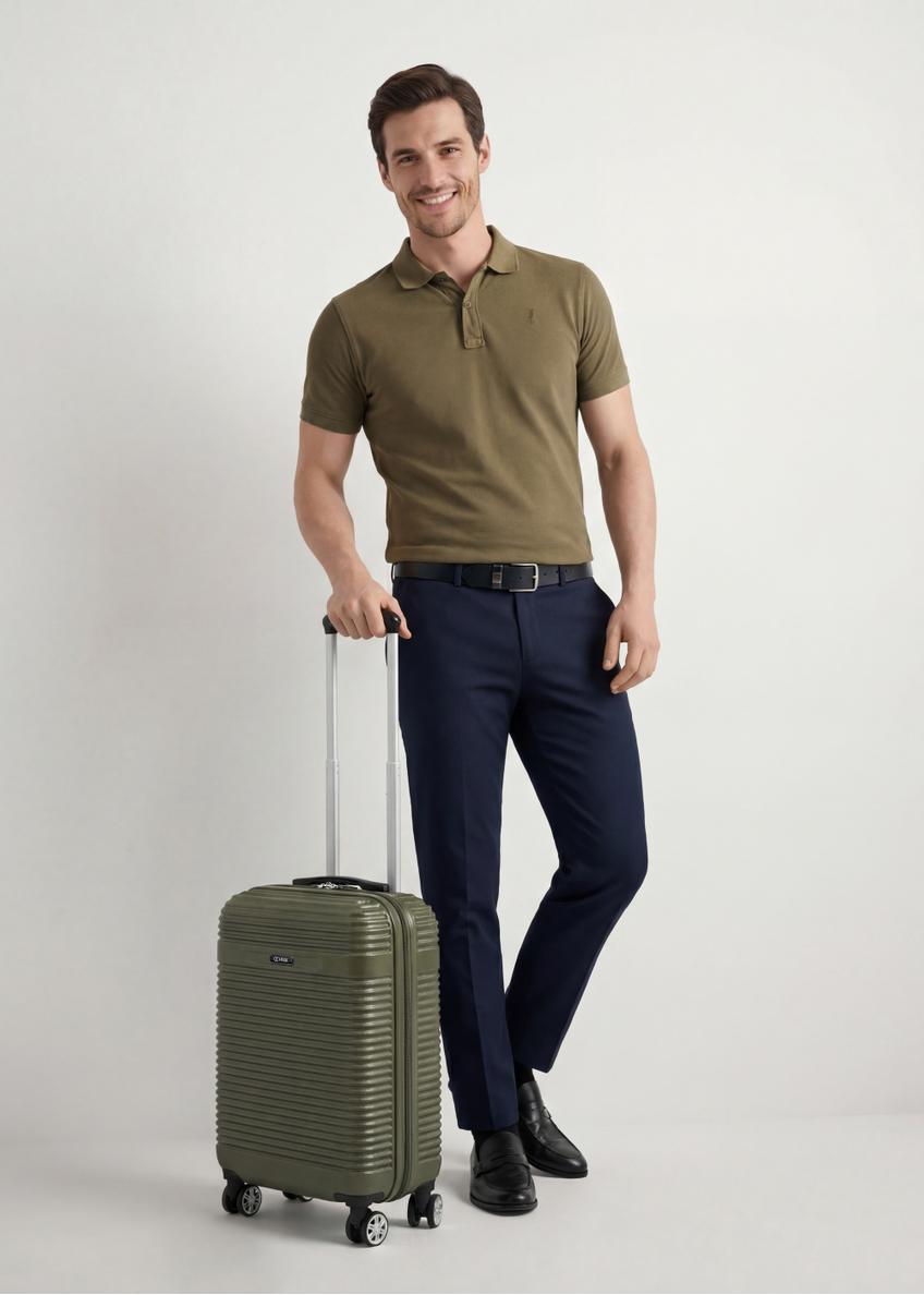 Small suitcase on wheels WALAB-0040-55-19(W25)