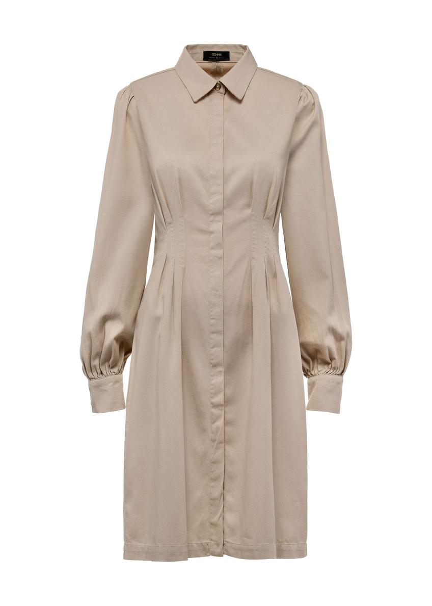 Beige shirt dress SUKDT-0228-81(W25)