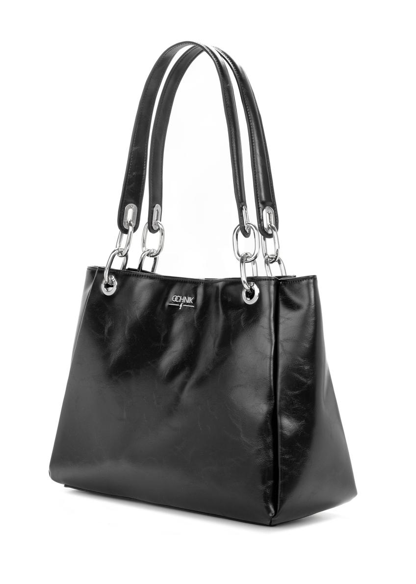 Black large women's handbag TOREC-0998-9F(W26)