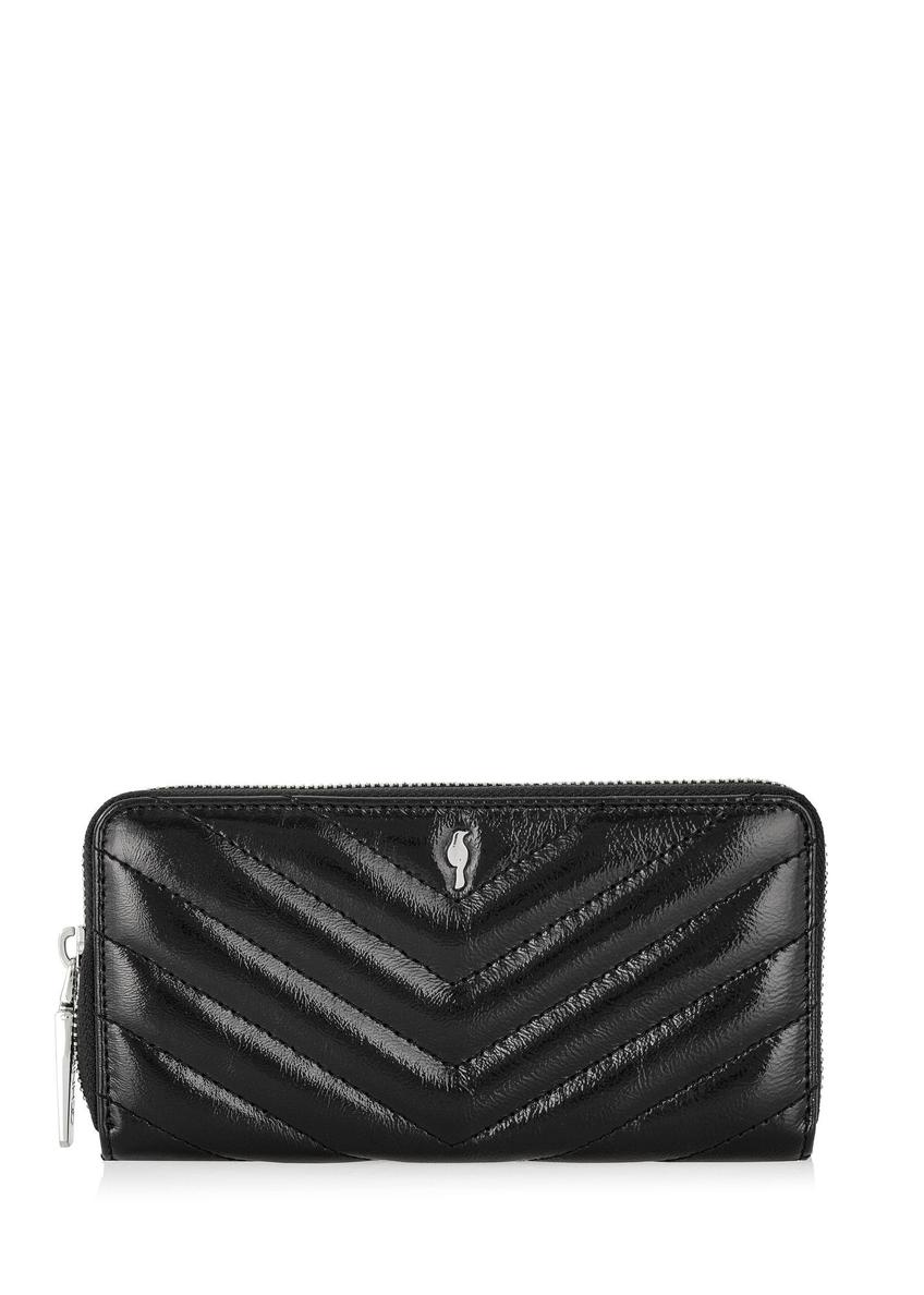 Black large leather women's wallet PORES-0941-99(Z24)