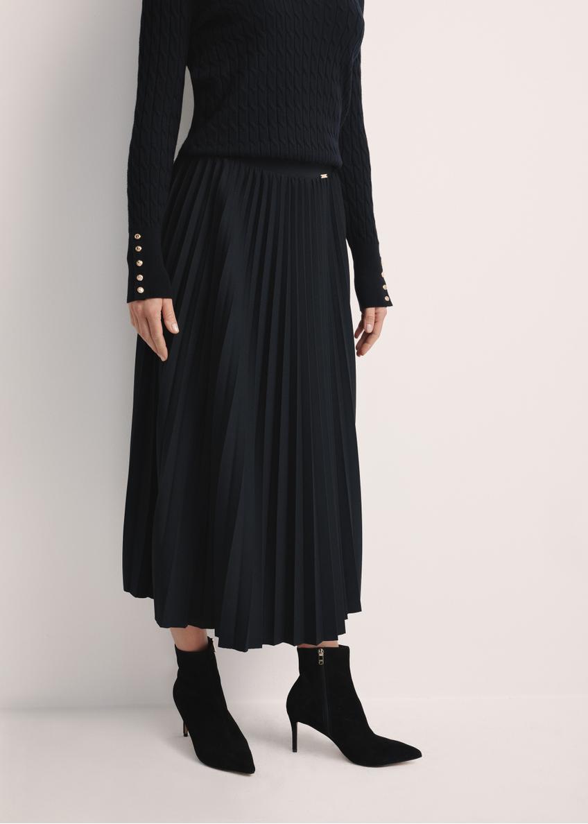 Black Pleated Women's Skirt SPCDT-0096-99(Z25)