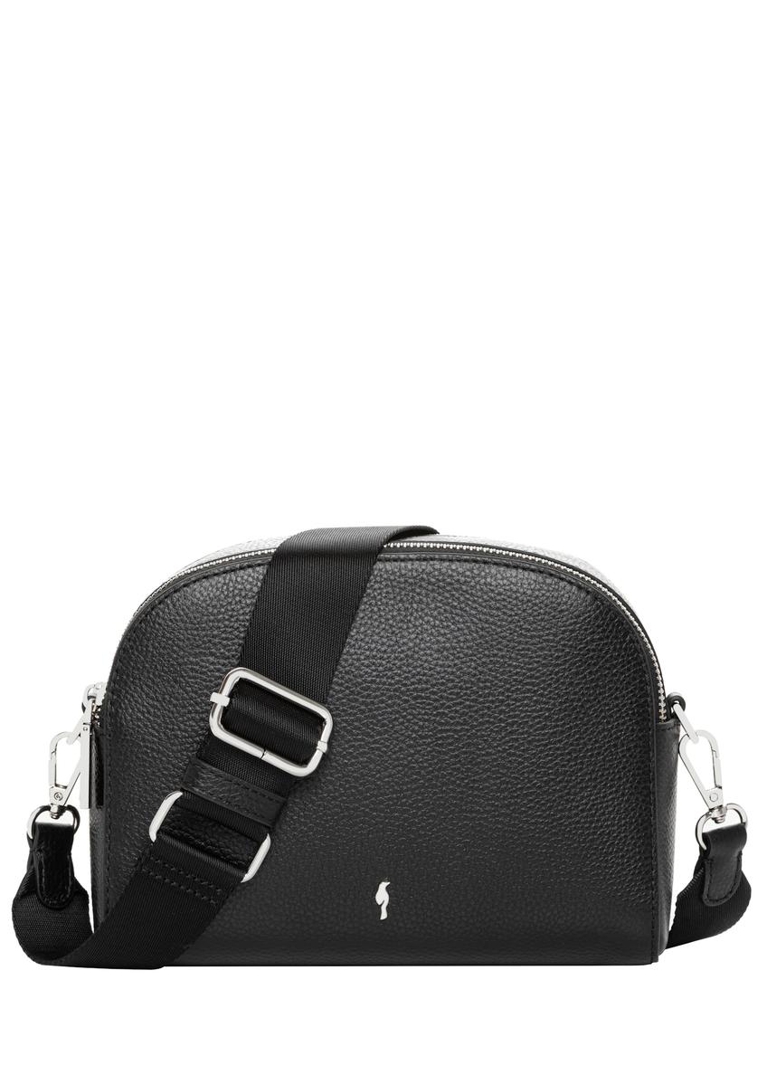 Small two-compartment leather women's handbag TORES-1349-9I(Z26), front product view on white background.
