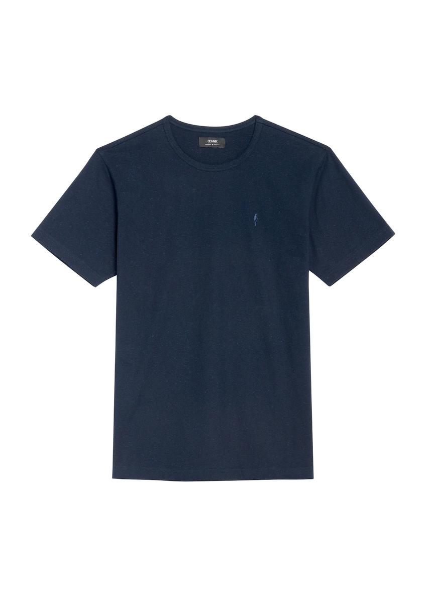 Men's navy blue T-shirt TSHMT-0130-68(Z25), front product view on white background.