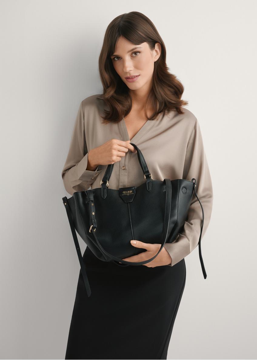 Black women's shoulder bag TOREC-1231-99(W26)