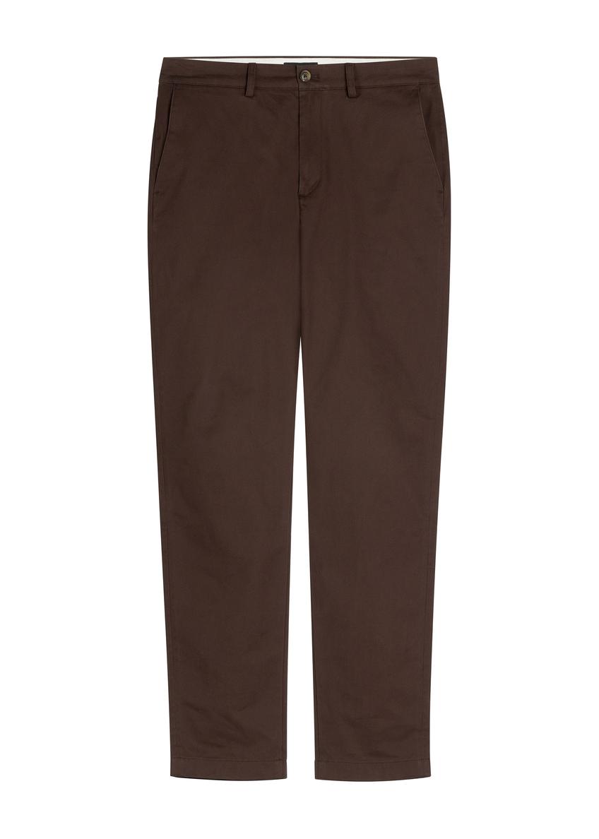 Brown men's trousers SPOMT-0121-1I(W26)