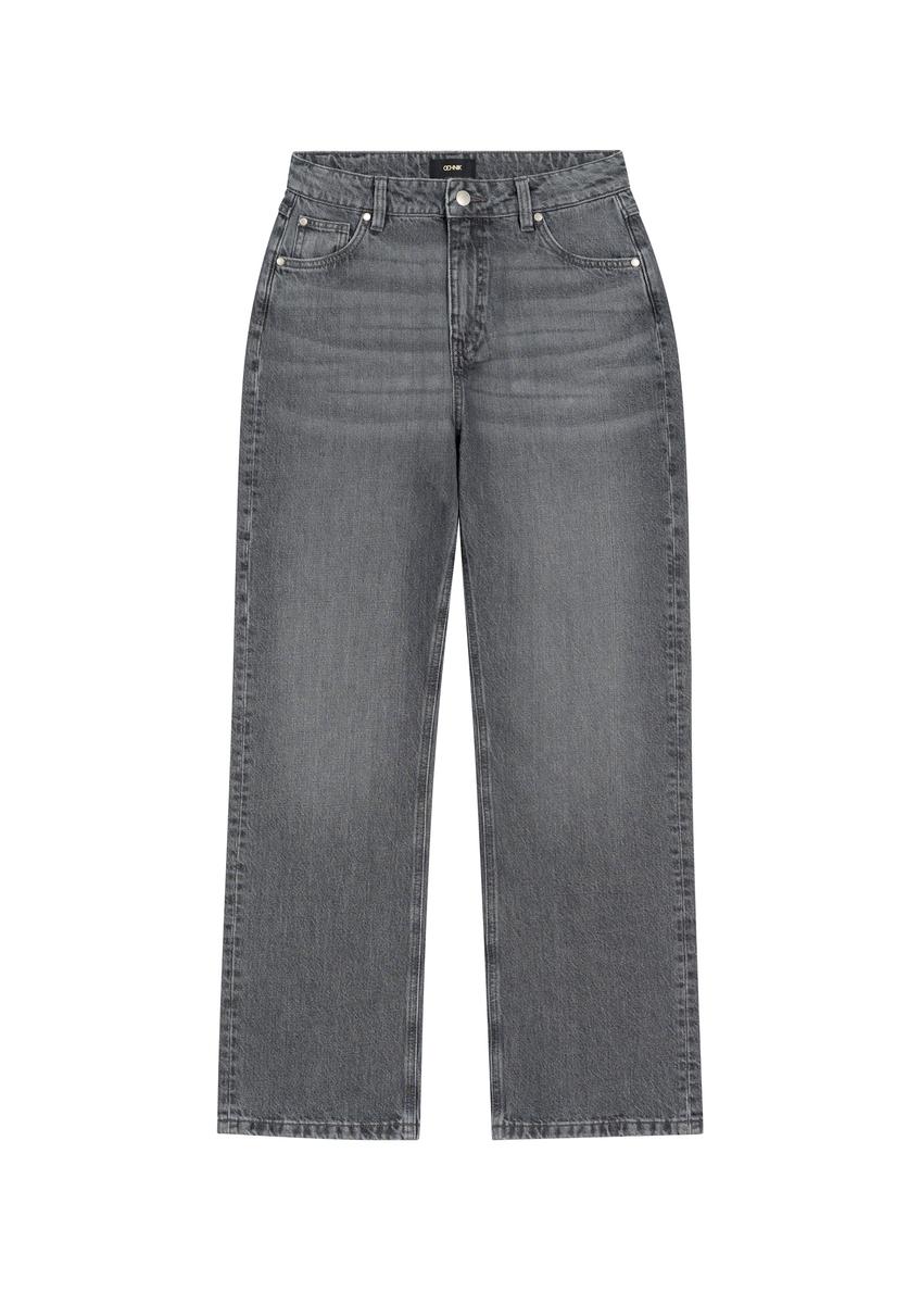 Gray women's denim pants JEADT-0016-9B(Z26)