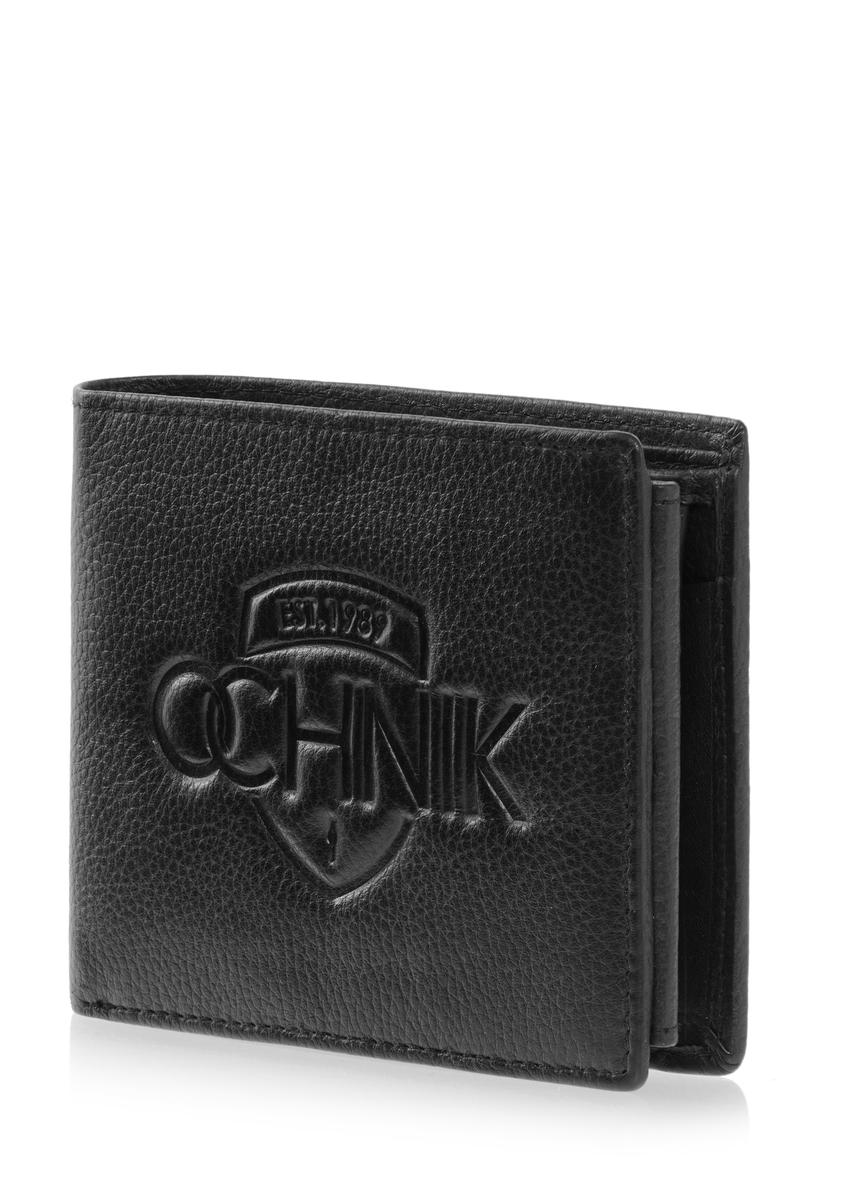 Men's leather wallet with embossing PORMS-0011A-99(W23)