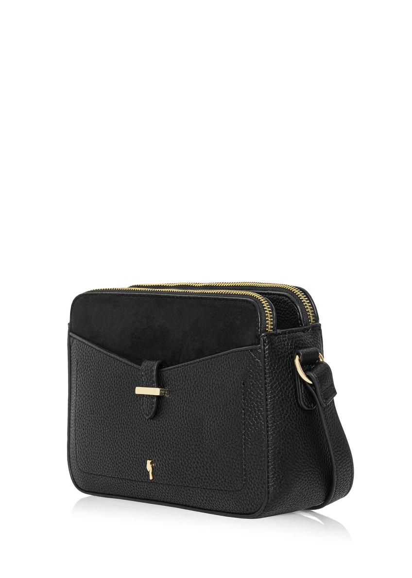 Black women's handbag with strap TOREC-0830A-99(W25)