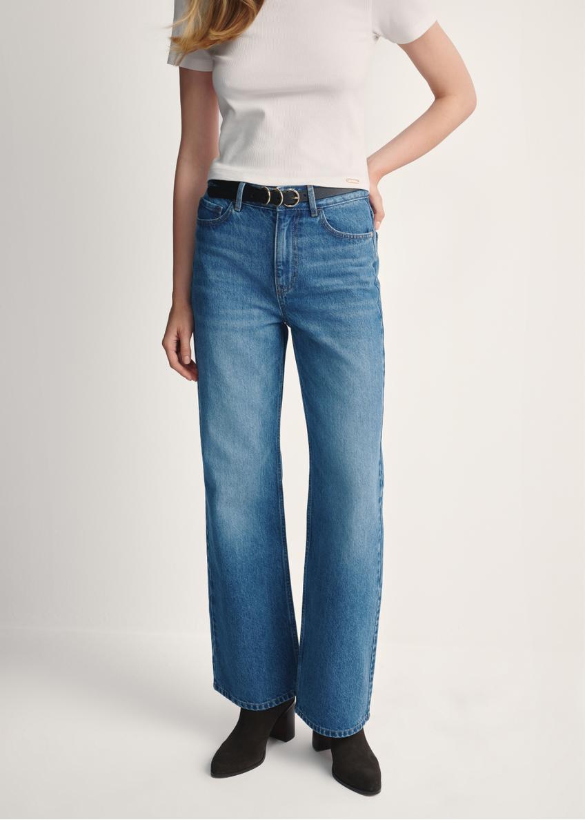 Blue women's denim pants JEADT-0012-61(Z25)