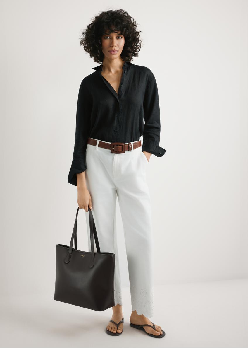 Brown women's shopper bag TOREC-1235-1H(W26)