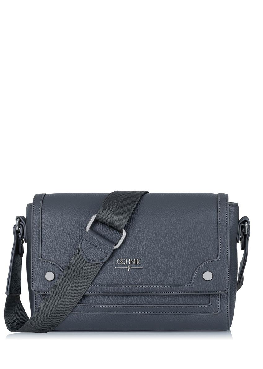 Women's graphite imitation leather postbag TOREC-0884-95(W24)-09