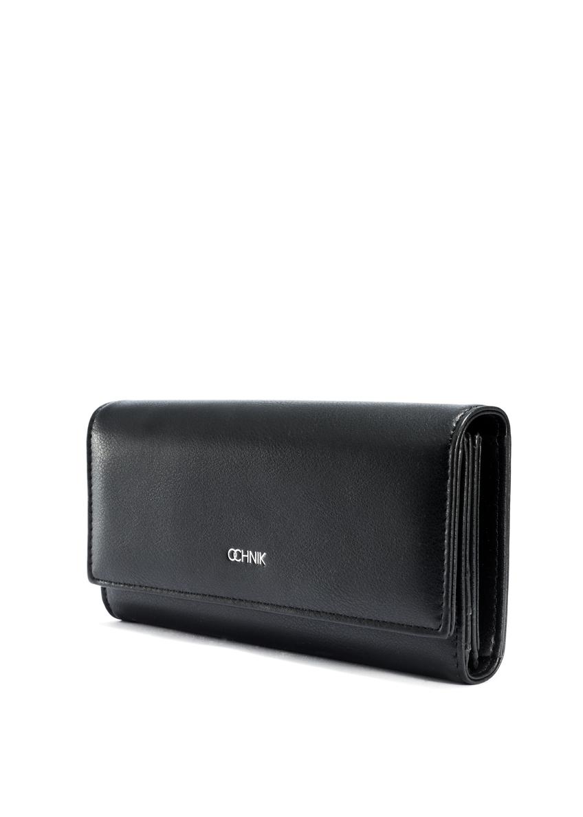 Large black women's wallet POREC-0411-99(W25)