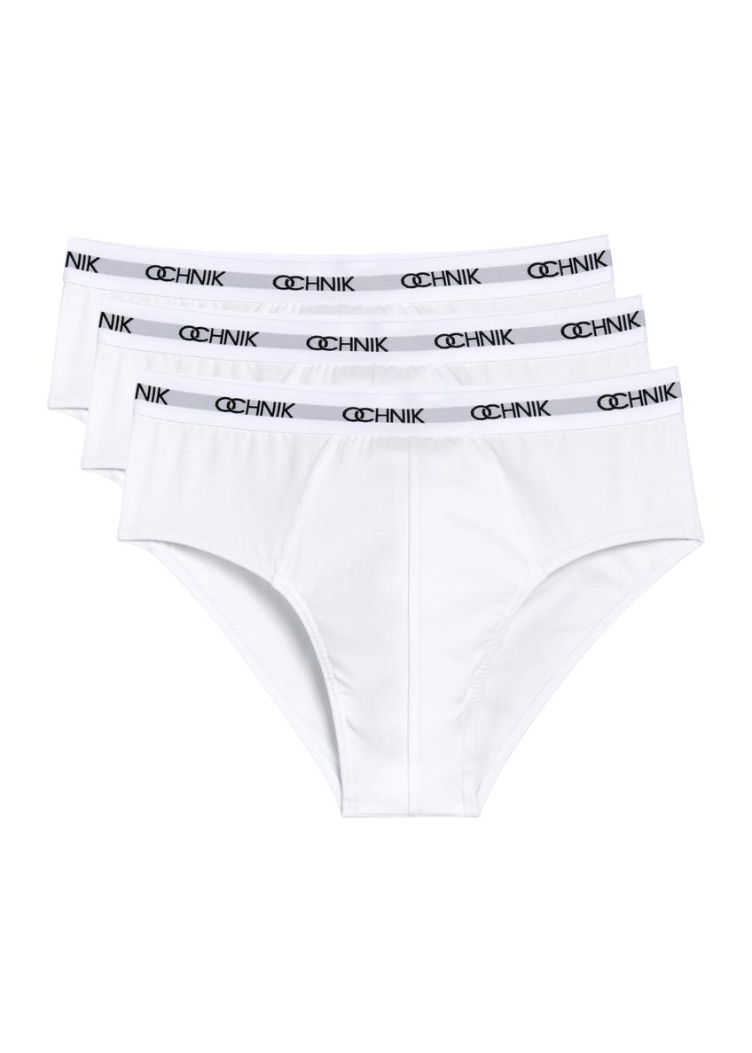 Three-pack of white men's briefs ZESMS-0003-0A(W26)