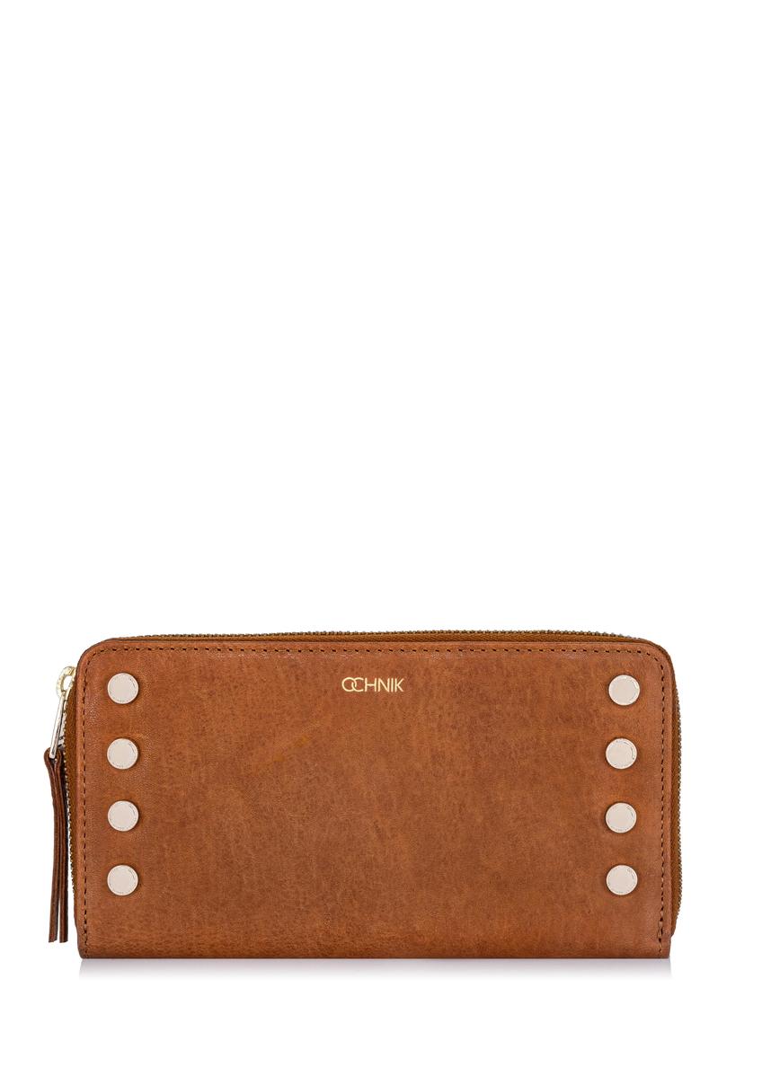 Brown leather women's wallet PORES-0851-88(W23)-08