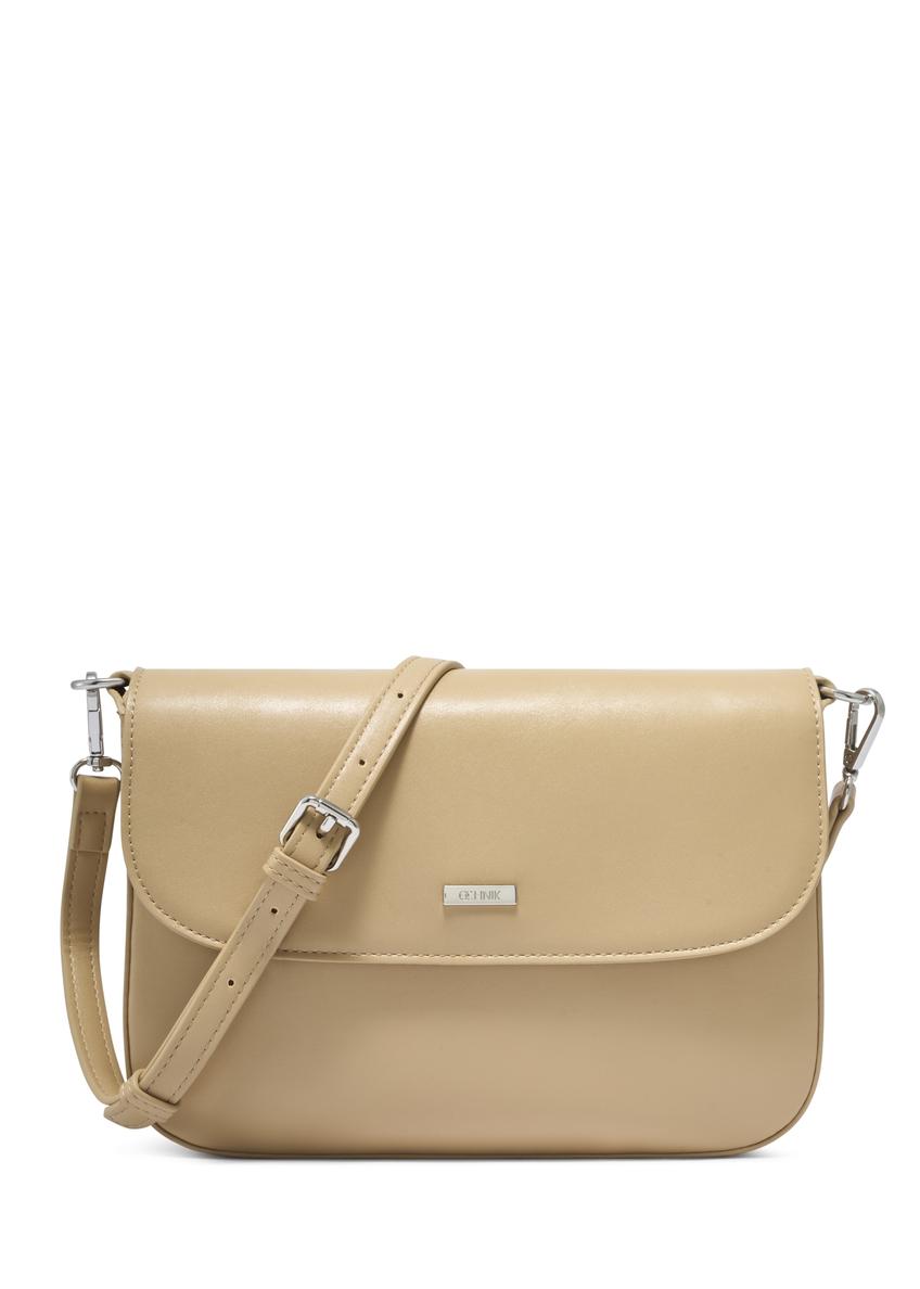 Beige women's shoulder bag TOREC-1262-1B(Z26)