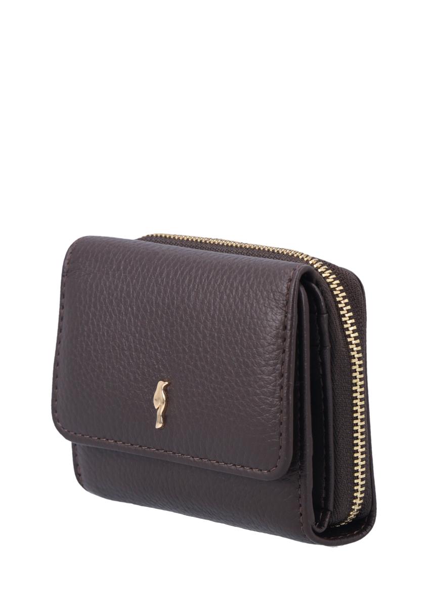 Brown leather women's wallet PORES-0802R-1I(Z26)
