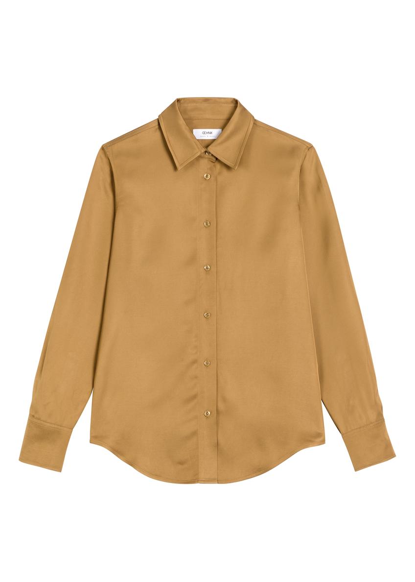 Mustard women's shirt KOSDT-0172-2D(Z26)