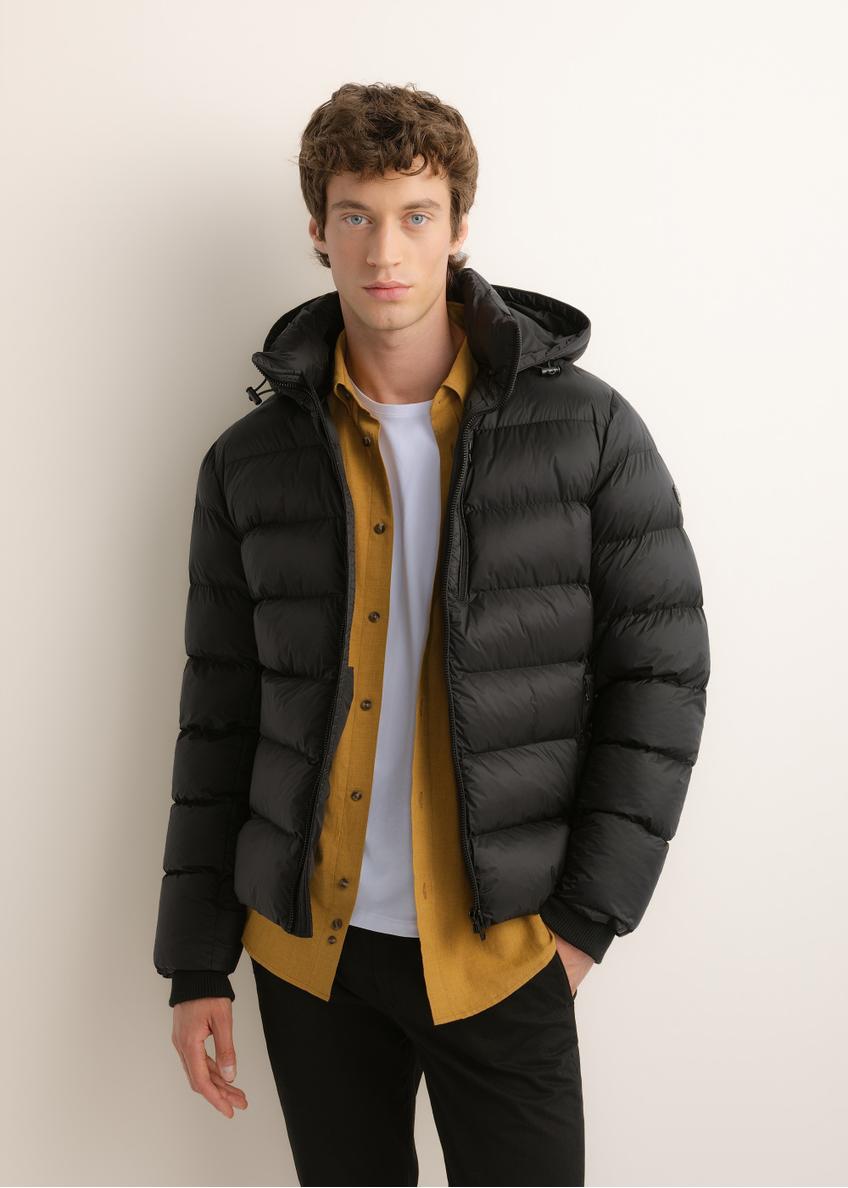 Men's winter jacket in black KURMT-0422-99(Z26)