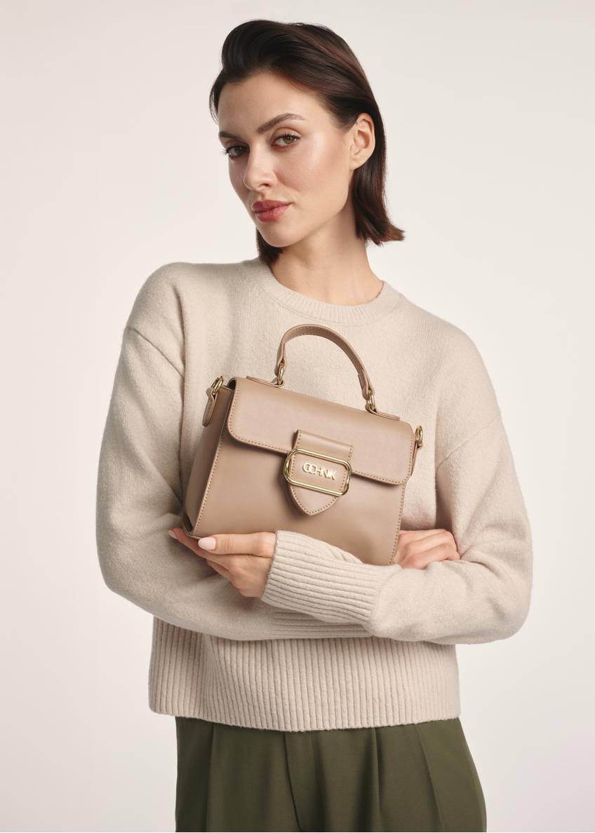 Beige small women's shoulder bag TOREC-0962A-81(Z25)