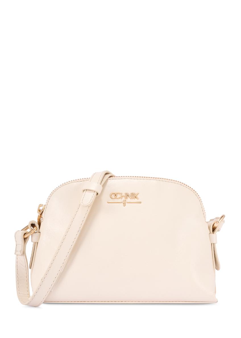 Cream small leather women's handbag TORES-1296-0B (W26)