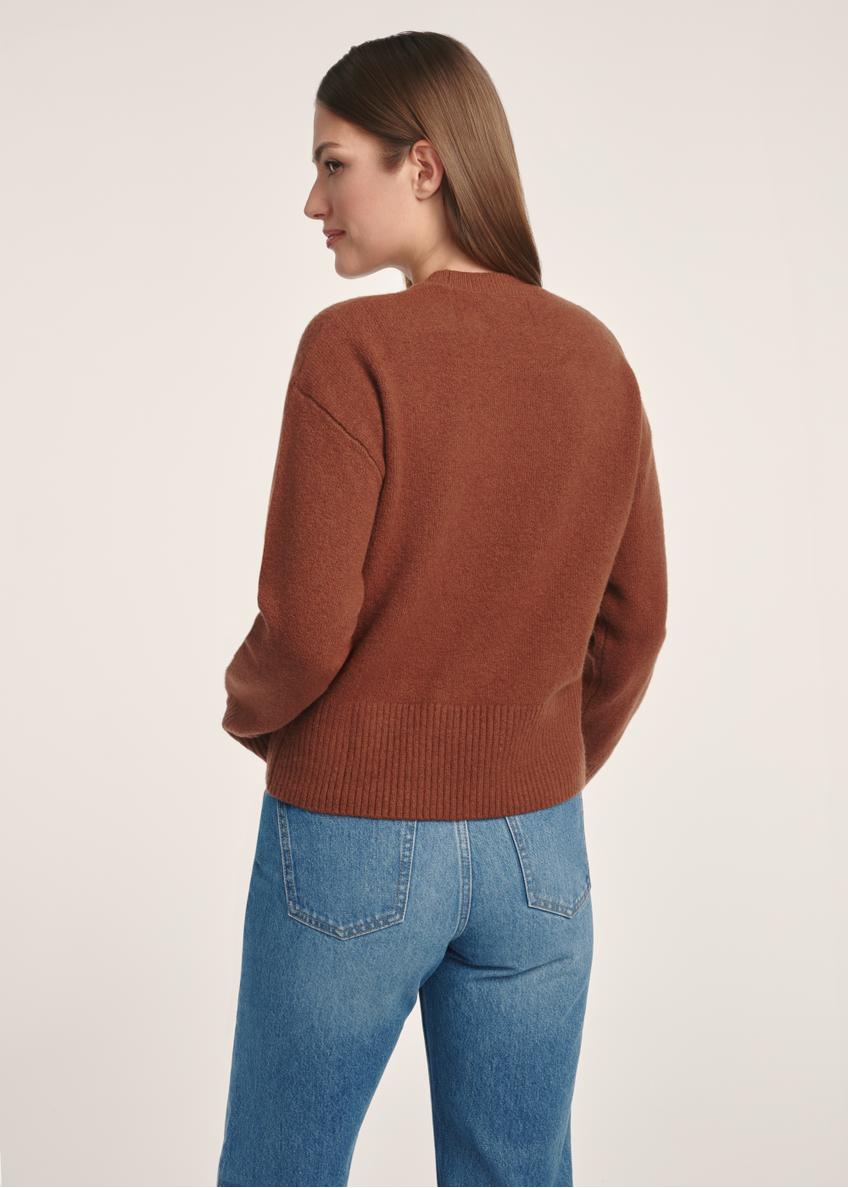 Brown women's sweater SWEDT-0242-89(Z25)
