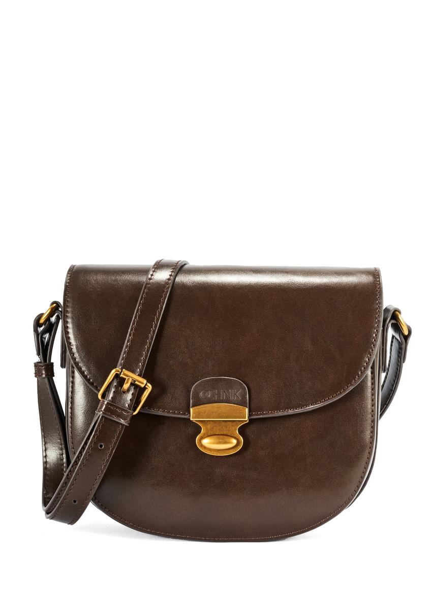 Brown women's shoulder bag TOREC-1048-89(Z25)