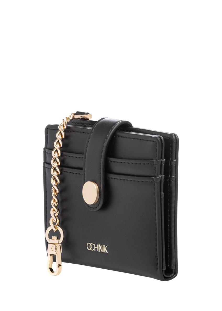 Small black women's wallet POREC-0430-99(W26)