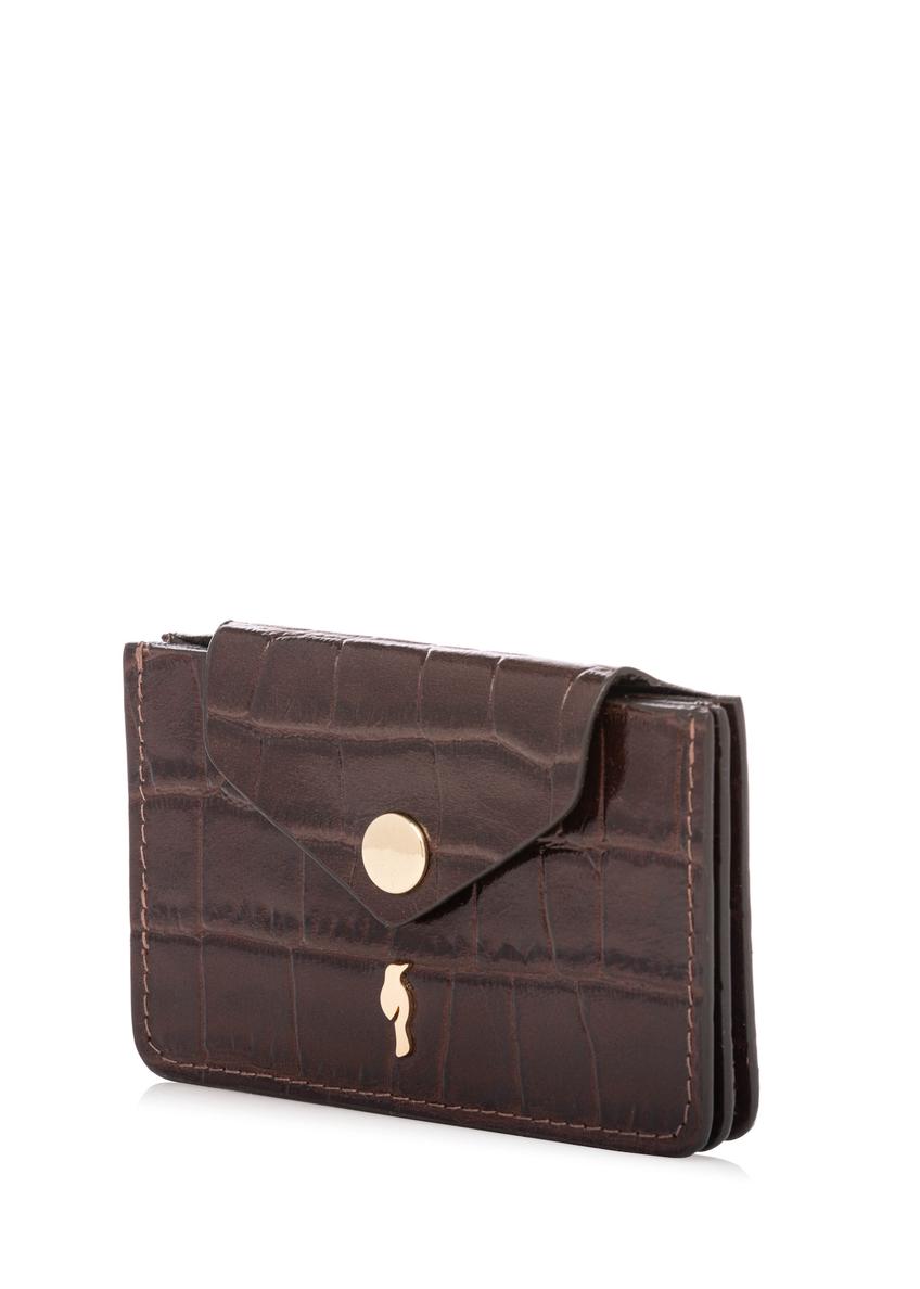 Small brown leather women's wallet PORES-0890-1H(W26)
