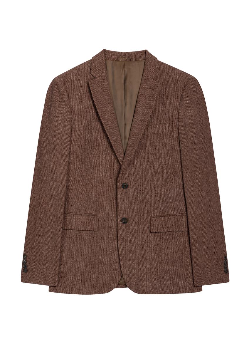 Brown men's wool jacket MARMT-0026-1I(Z26)