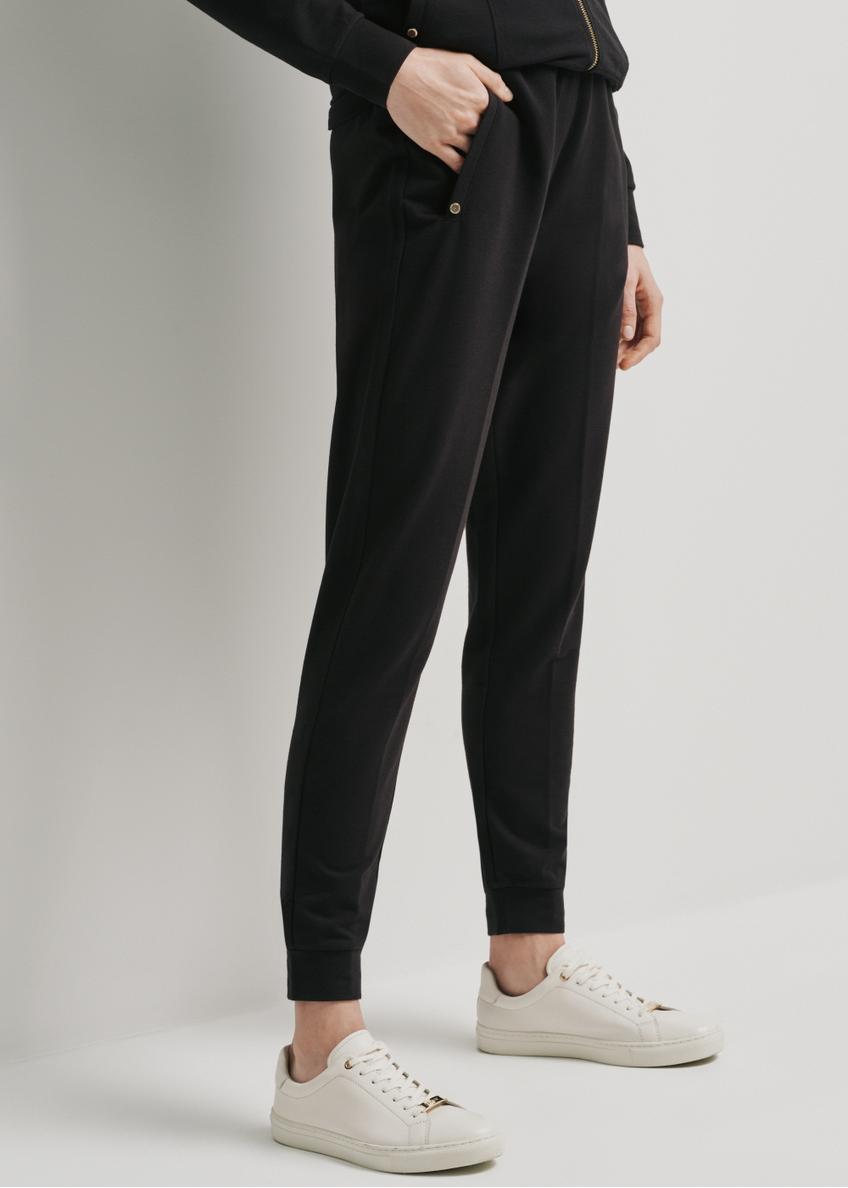 Women's black sweatpants SPODT-0081A-99(W24)