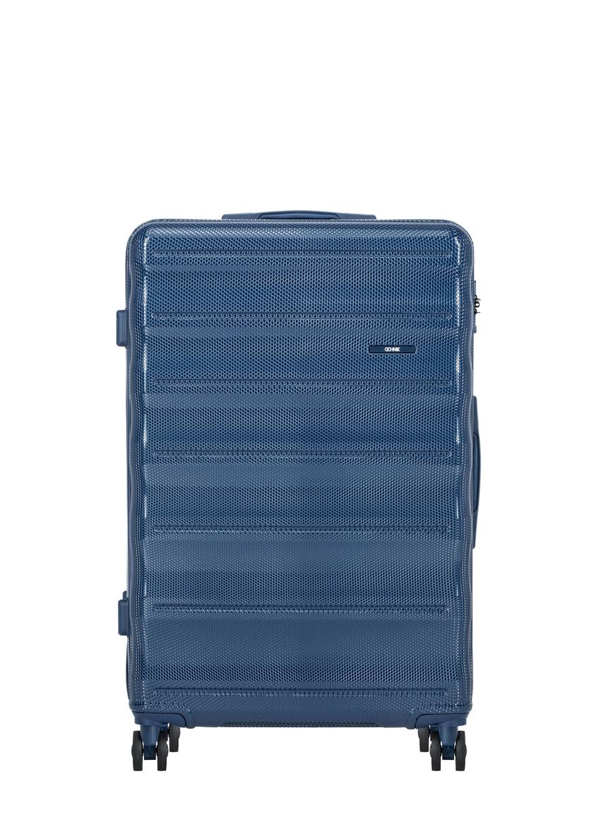 Medium suitcase on wheels WALPC-0015-7D-24(W26), front product view on white background.