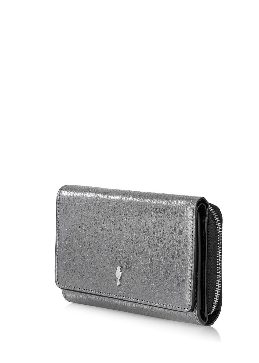 Silver leather women's wallet PORES-0933-95(Z24)