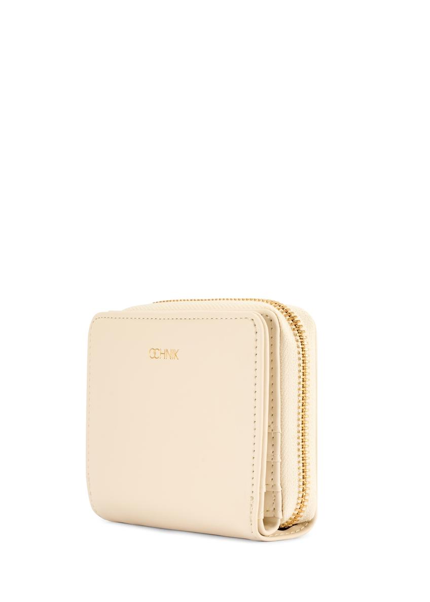 Cream medium women's wallet POREC-0412-0B(W26)