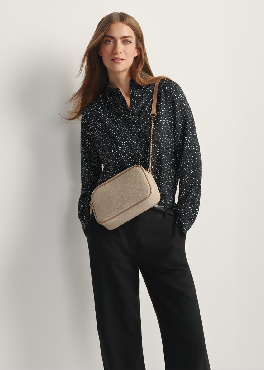 Small beige women's handbag TOREC-1164-1D(W26)