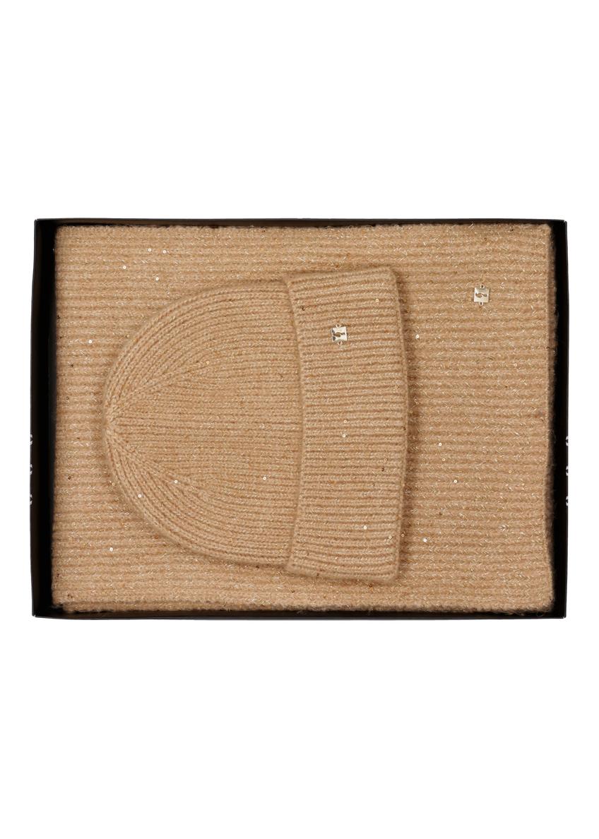 Camel hat and scarf set ZESTD-0016-1D(Z26)