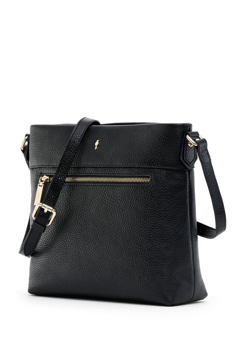 Black leather shoulder bag TORES-0897C-99(W25)