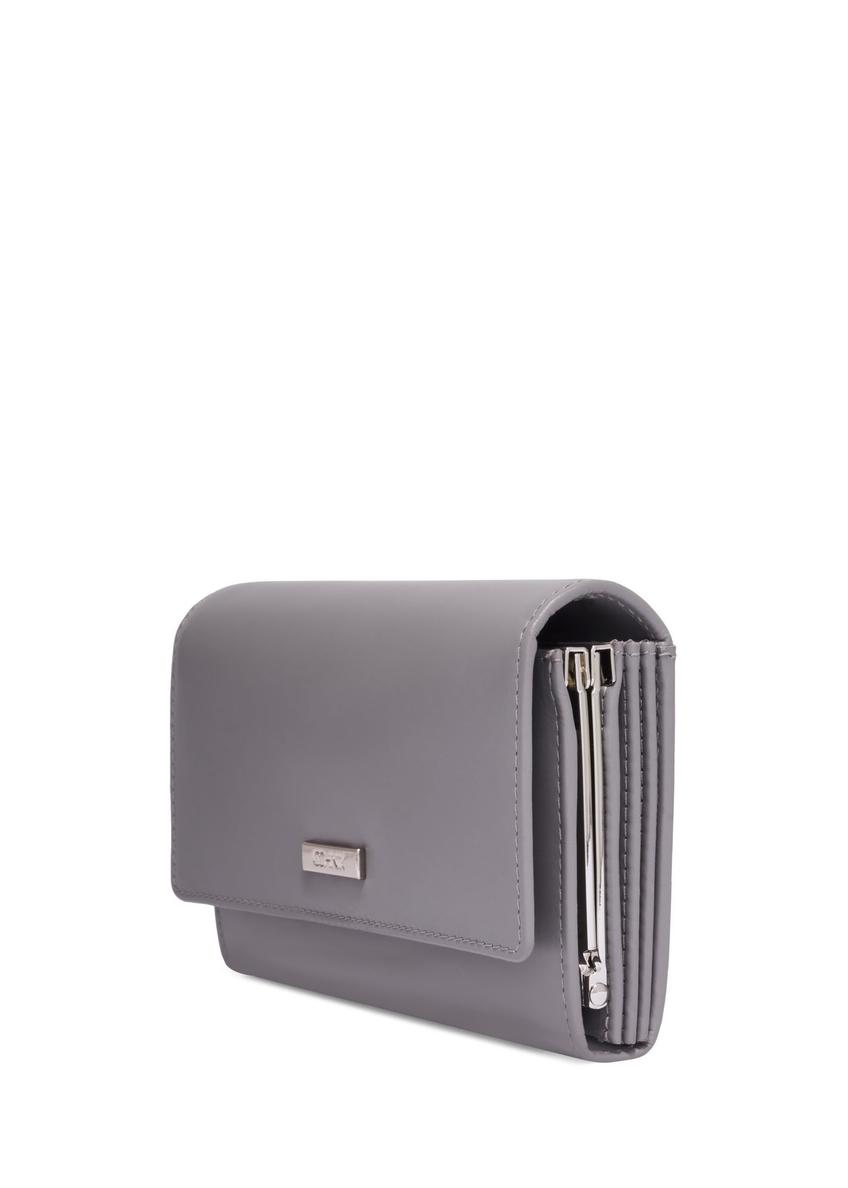Graphite large leather women's wallet PORES-1024-9D(Z26)