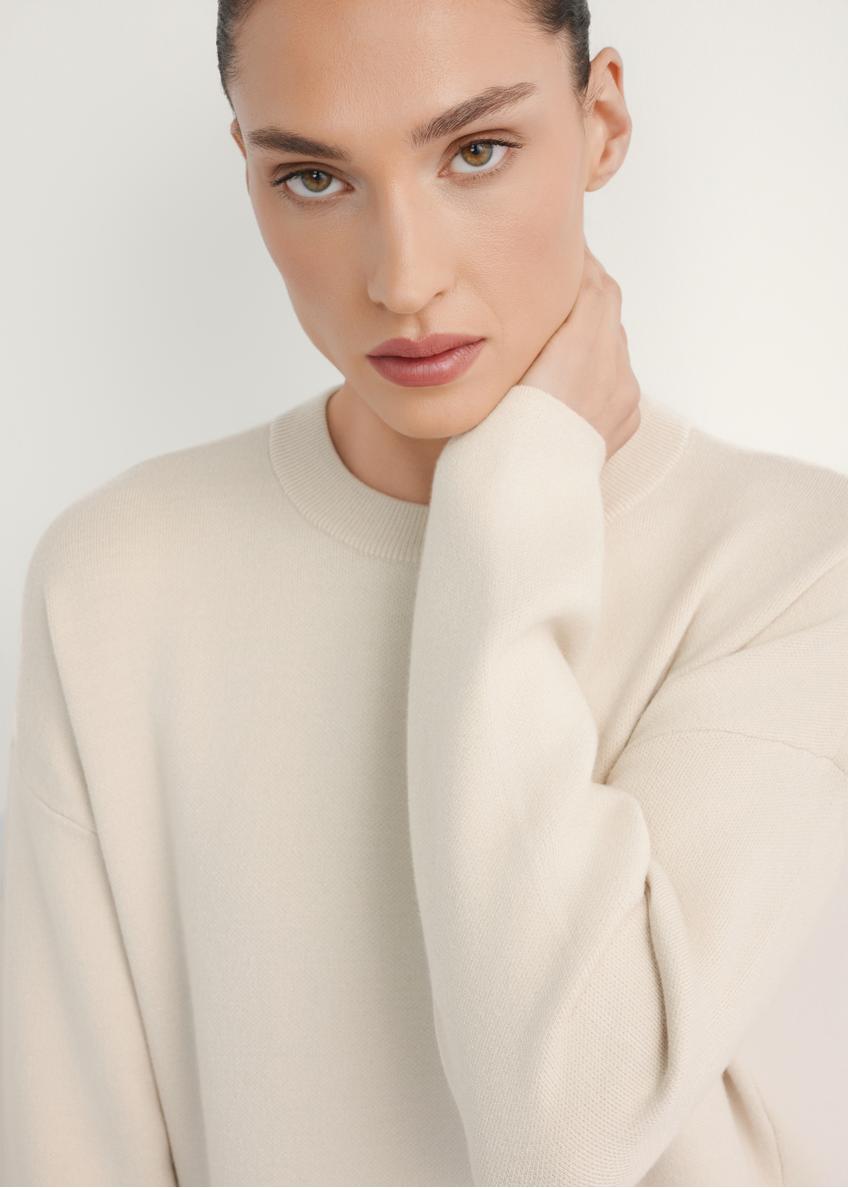 Beige women's dress SUKDT-0260-1A(W26)