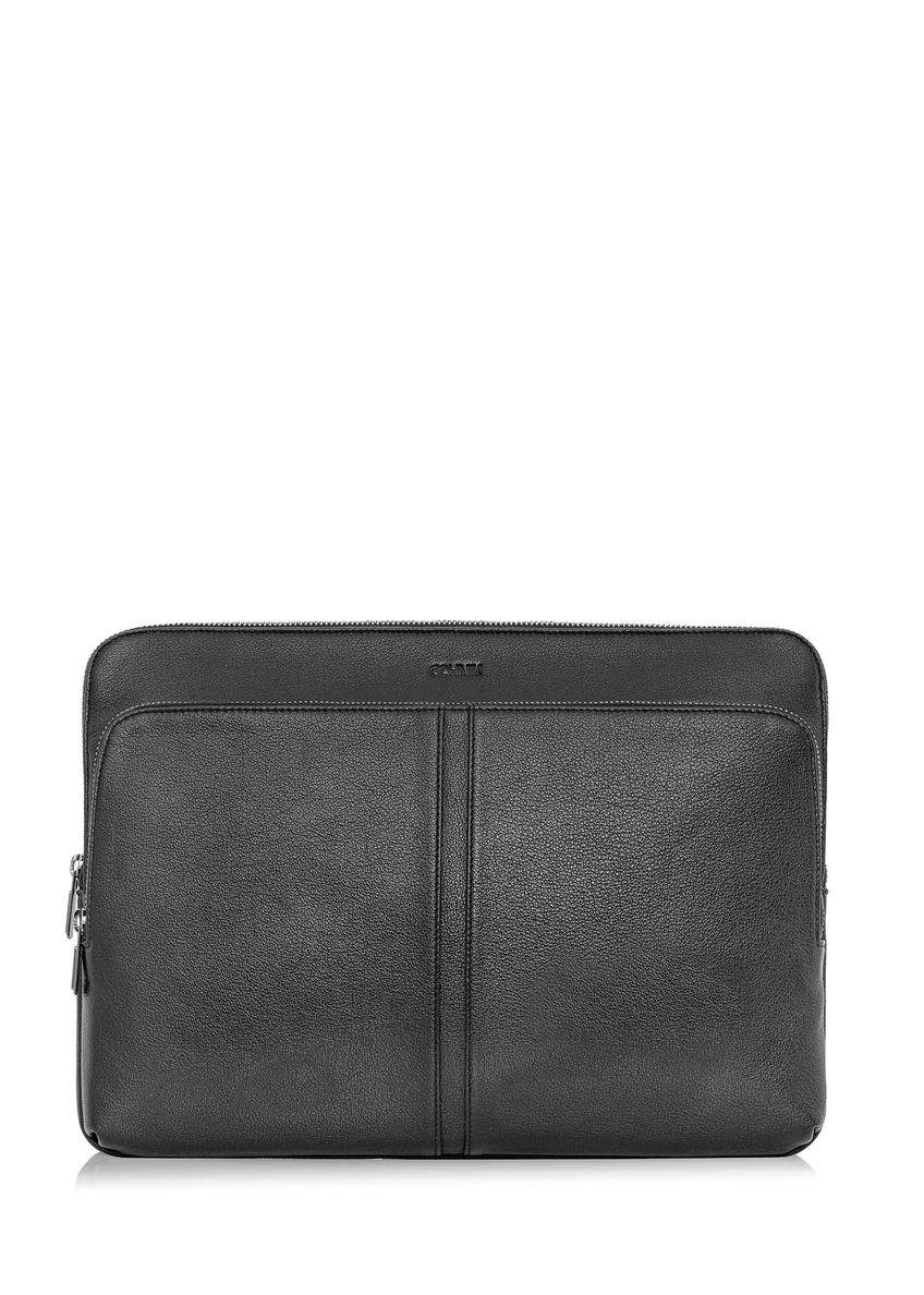 Black leather laptop briefcase TORMS-0455-99(W25)