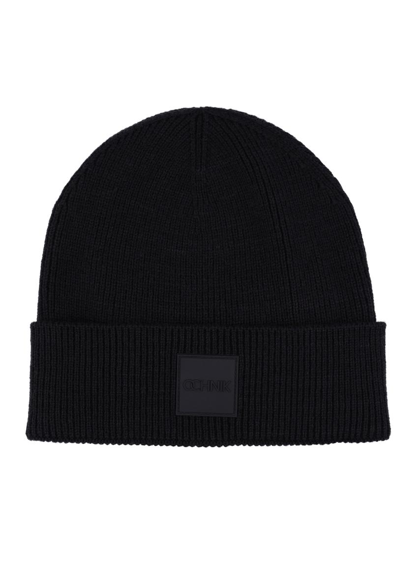 Black men's cap CZAMT-0095-99(Z26), front product view on white background.