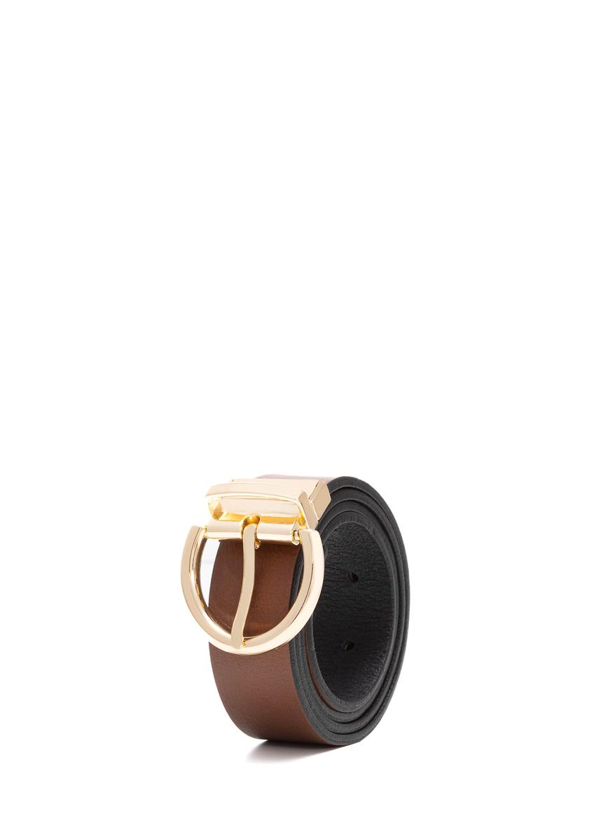 Reversible brown and black women's belt PASDS-0175B-88(Z25)