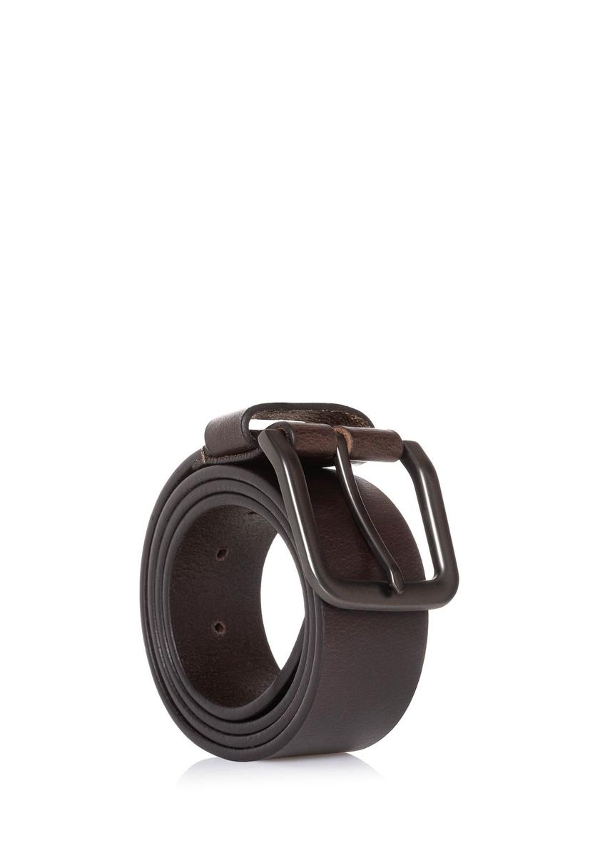 Brown men's belt made of genuine leather PASMS-0260-89(Z24)