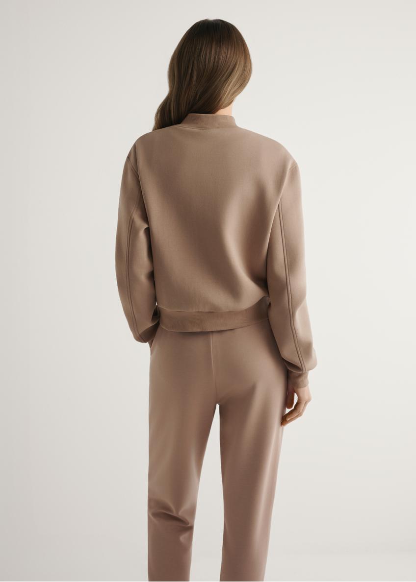 Women's camel sweatshirt BLZDT-0121-1D(W26)